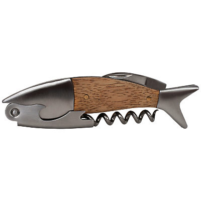 Kikkerland Lightwood Fish Corkscrew Kikkerland Lightwood Fish Corkscrew
